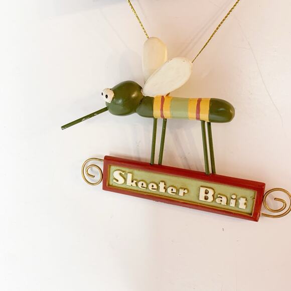 Skeeter Bait Mosquito Christmas Ornament Bug NEW Enchanted Forest Nature Outdoor - Picture 4 of 7